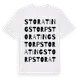 White t-shirt med Stora Tingstorp ordlek t-shirt