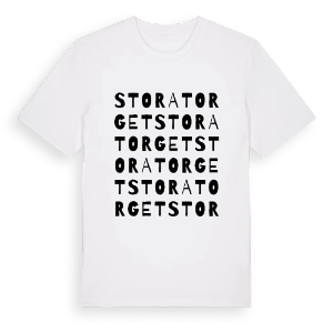 Stora Torget ordlek t-shirt – ekologisk bomull t-shirt från Pinshirt