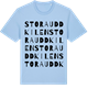 Blue Soul t-shirt med Stora Uddkilen ordlek t-shirt
