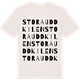 Vintage White t-shirt med Stora Uddkilen ordlek t-shirt