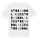 Stora Uddkilen ordlek t-shirt