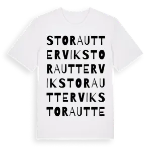 Stora Uttervik ordlek t-shirt – ekologisk bomull t-shirt från Pinshirt