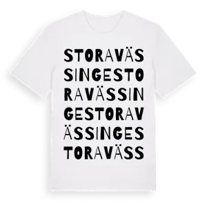 Stora Vässinge ordlek t-shirt – ekologisk bomull t-shirt från Pinshirt
