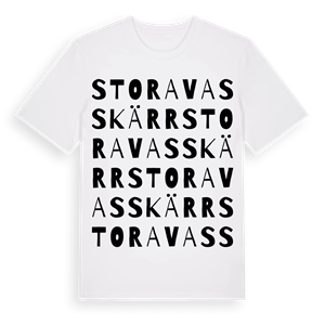 Stora Vasskärr ordlek t-shirt – ekologisk bomull t-shirt från Pinshirt