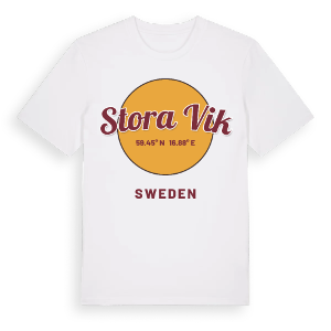 Stora Vik cirkel t-shirt – ekologisk bomull t-shirt från Pinshirt