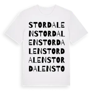Stordalen ordlek t-shirt – ekologisk bomull t-shirt från Pinshirt