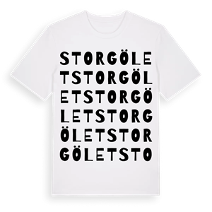 Storgölet ordlek t-shirt – ekologisk bomull t-shirt från Pinshirt