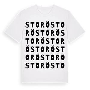Storö ordlek t-shirt – ekologisk bomull t-shirt från Pinshirt