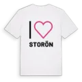 Jag älskar Storön t-shirt stort tryck