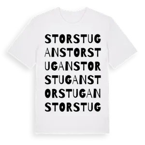 Storstugan ordlek t-shirt – ekologisk bomull t-shirt från Pinshirt