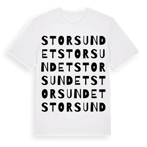 Storsundet ordlek t-shirt – ekologisk bomull t-shirt från Pinshirt
