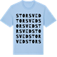 Blue Soul t-shirt med Storsved ordlek t-shirt