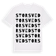 White t-shirt med Storsved ordlek t-shirt