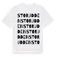 White t-shirt med Storudden ordlek t-shirt