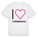 Jag älskar Strångbäcken t-shirt stort tryck