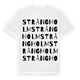White t-shirt med Strångholm ordlek t-shirt