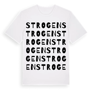 Strogen ordlek t-shirt – ekologisk bomull t-shirt från Pinshirt