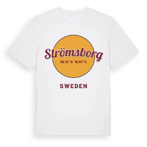 Strömsborg cirkel t-shirt – ekologisk bomull t-shirt från Pinshirt