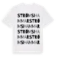 White t-shirt med Strömshammar ordlek t-shirt