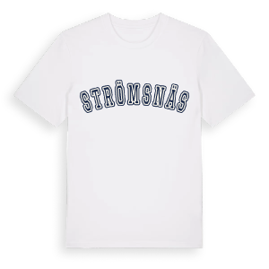 Strömsnäs college t-shirt – ekologisk bomull t-shirt från Pinshirt