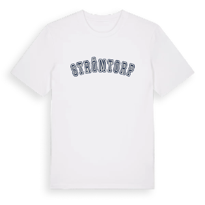 Strömtorp college t-shirt – ekologisk bomull t-shirt från Pinshirt