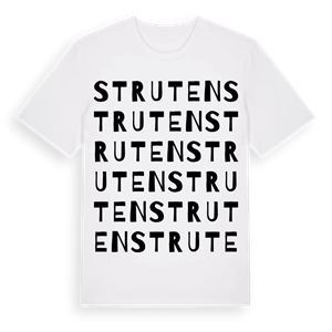 Struten ordlek t-shirt – ekologisk bomull t-shirt från Pinshirt