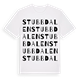 White t-shirt med Stubbdalen ordlek t-shirt