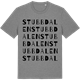 Mid Heather Gray t-shirt med Stubbdalen ordlek t-shirt