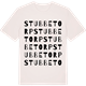 Vintage White t-shirt med Stubbetorp ordlek t-shirt