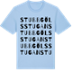 Blue Soul t-shirt med Stubbgölsstugan ordlek t-shirt