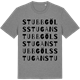 Mid Heather Gray t-shirt med Stubbgölsstugan ordlek t-shirt