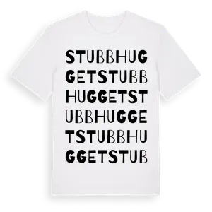 Stubbhugget ordlek t-shirt – ekologisk bomull t-shirt från Pinshirt