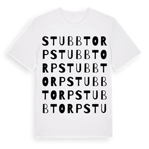 Stubbtorp ordlek t-shirt – ekologisk bomull t-shirt från Pinshirt