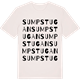 Vintage White t-shirt med Sumpstugan ordlek t-shirt