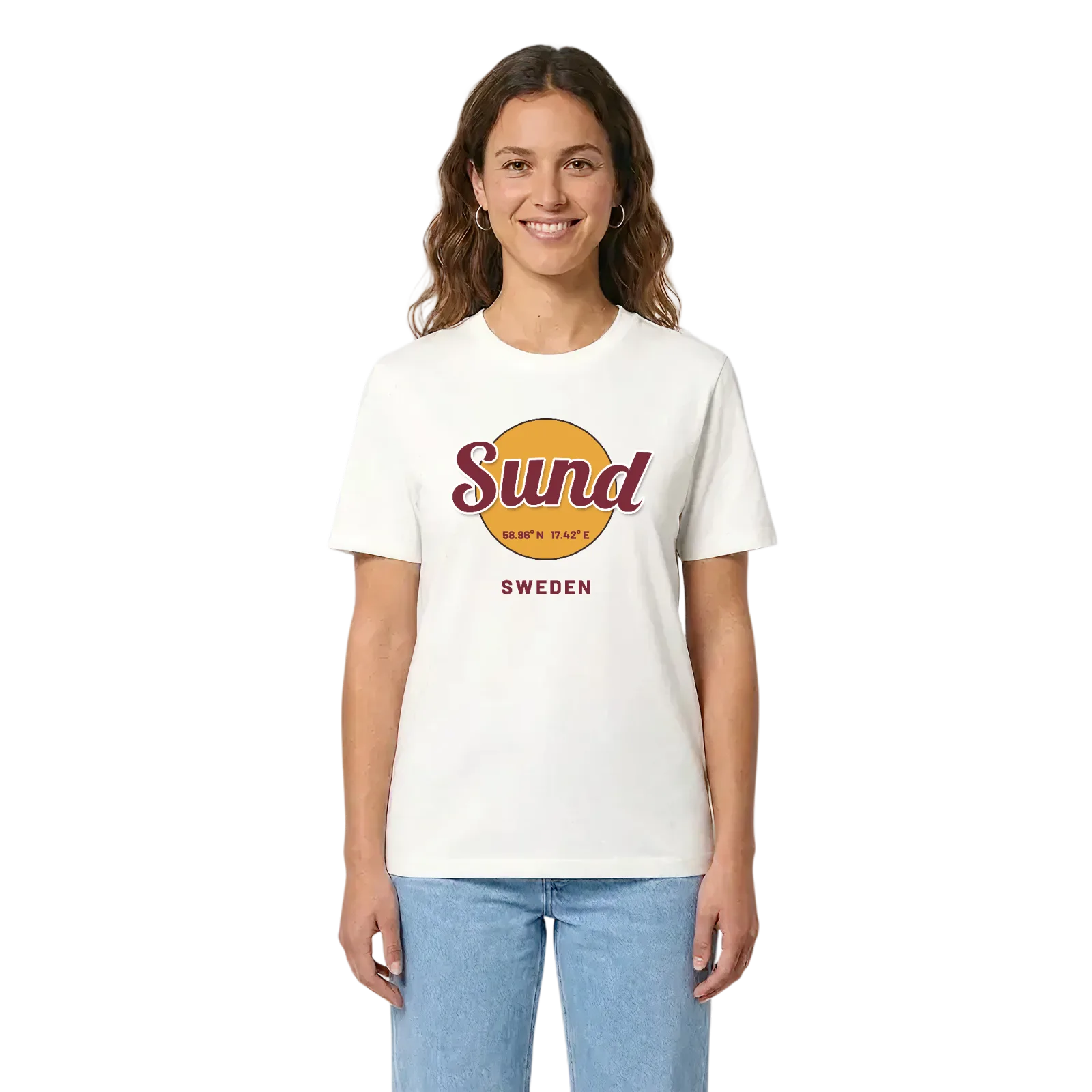 Sund cirkel t-shirt – White, i miljö