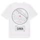 White t-shirt med Sunda t-shirt