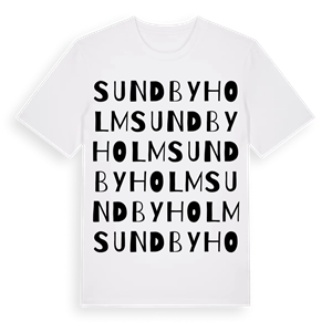 Sundbyholm ordlek t-shirt – ekologisk bomull t-shirt från Pinshirt