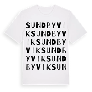 Sundbyvik ordlek t-shirt – ekologisk bomull t-shirt från Pinshirt