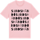 Pink Cotton t-shirt med Sundshändö ordlek t-shirt