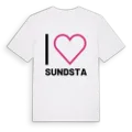 Jag älskar Sundsta t-shirt stort tryck