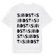 White t-shirt med Sundsta ordlek t-shirt