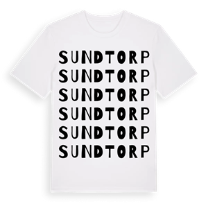 Sundtorp ordlek t-shirt – ekologisk bomull t-shirt från Pinshirt