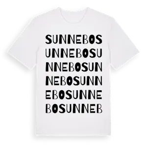Sunnebo ordlek t-shirt – ekologisk bomull t-shirt från Pinshirt