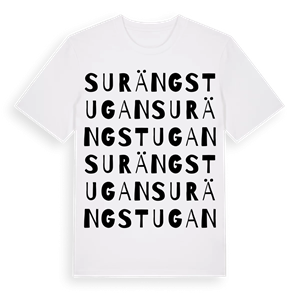 Surängstugan ordlek t-shirt – ekologisk bomull t-shirt från Pinshirt