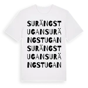 Surängstugan ordlek t-shirt – ekologisk bomull t-shirt från Pinshirt