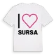 Jag älskar Sursa t-shirt stort tryck