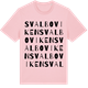 Pink Cotton t-shirt med Svalboviken ordlek t-shirt