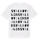 White t-shirt med Svalboviken ordlek t-shirt