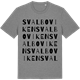 Mid Heather Gray t-shirt med Svalboviken ordlek t-shirt