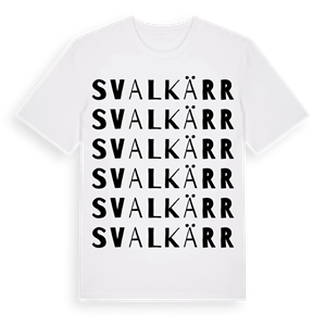 Svalkärr ordlek t-shirt – ekologisk bomull t-shirt från Pinshirt